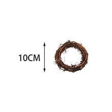 Load image into Gallery viewer, WEIGAO 10-30cm Xmas Home Decor Natural Rattan Wreath Christmas Wreath Crafts Happy Christmas Decoration Spring Wedding Wreath